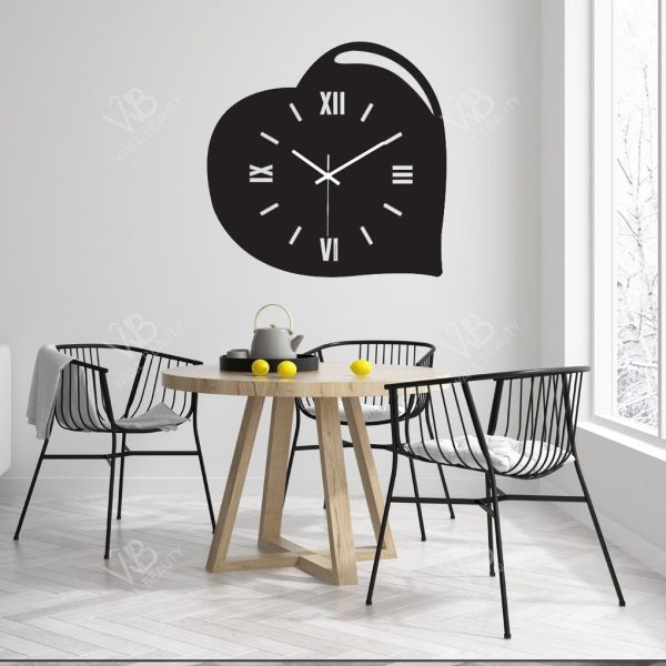 a clock that is on top of a table