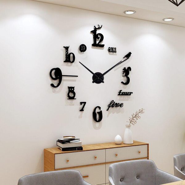 a clock that is on a wall in a room